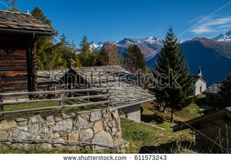 American Revolutionary War Soldier Housing Log Stock Photo.