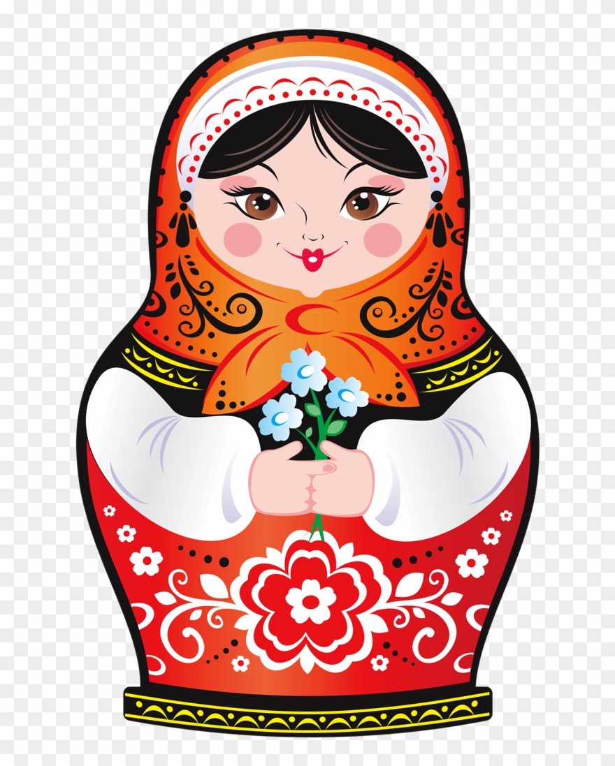 Russian Nesting Dolls Clipart.