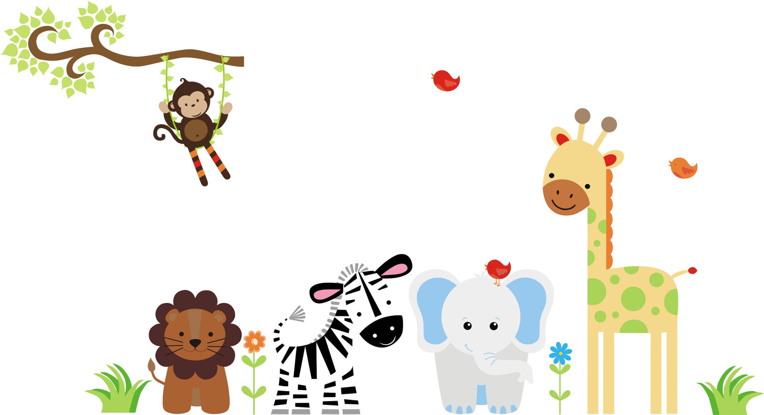 Baby Animal Clipart Borders.