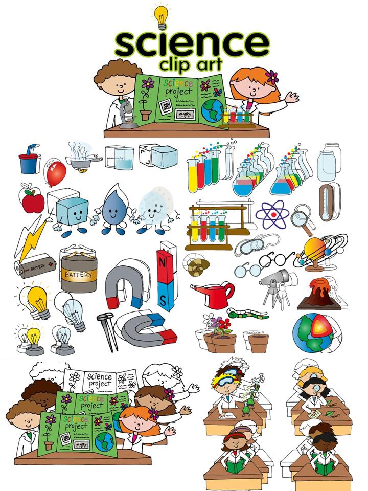 Science clip art set.