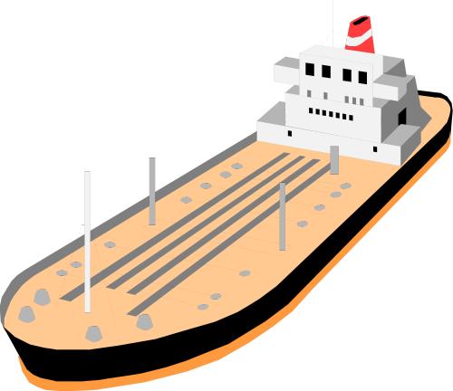 Oil barge clipart.