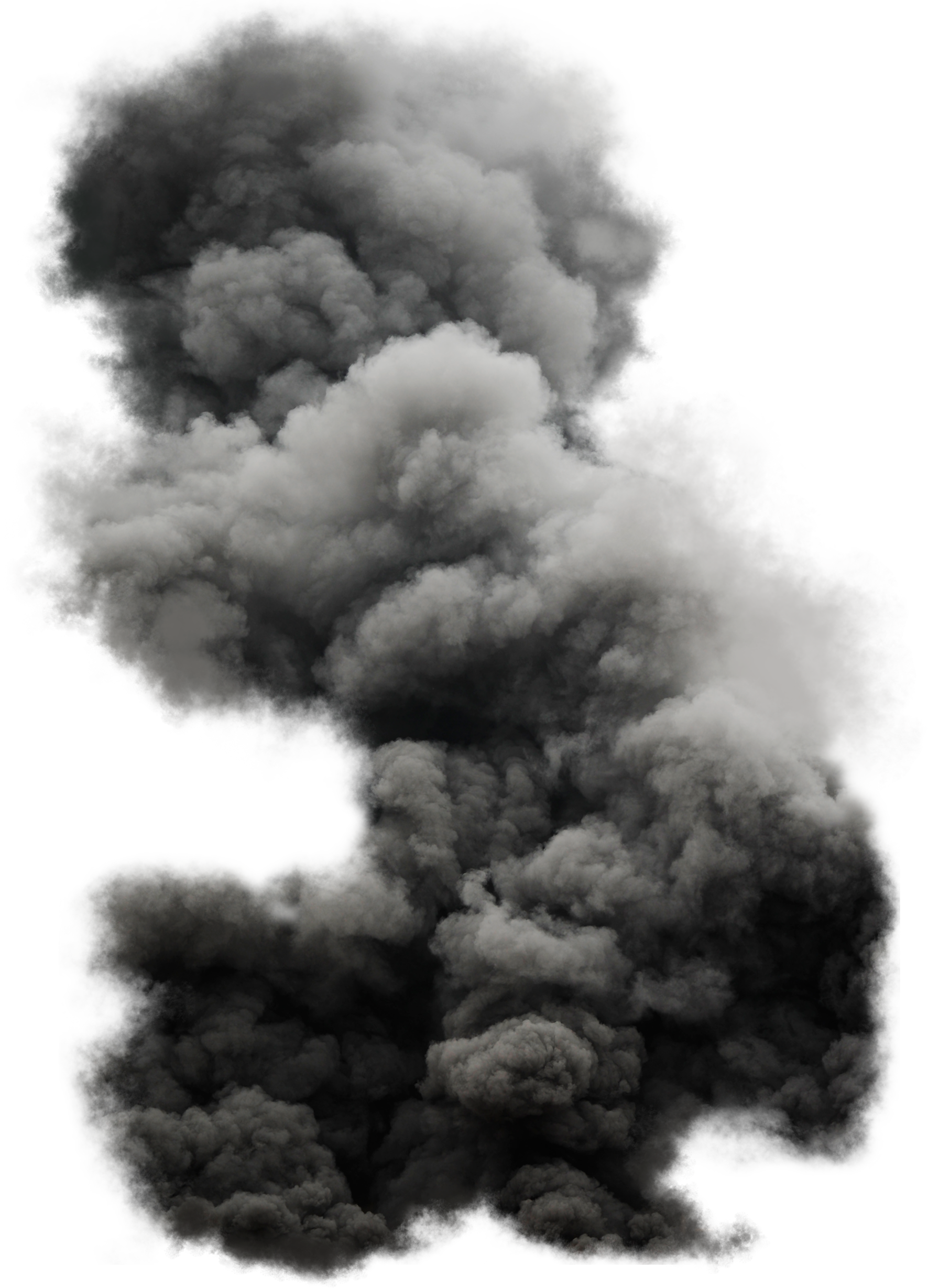 Black Cloud Smoke PNG Image.