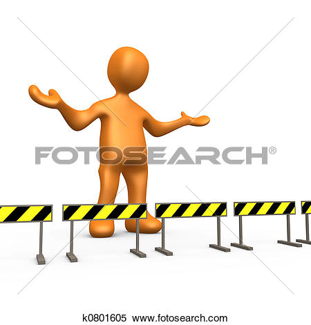 Stock Illustration of Blocked k0801605.