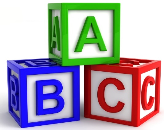 Abc blocks clip art.