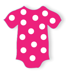 Girl Onesie Clipart.