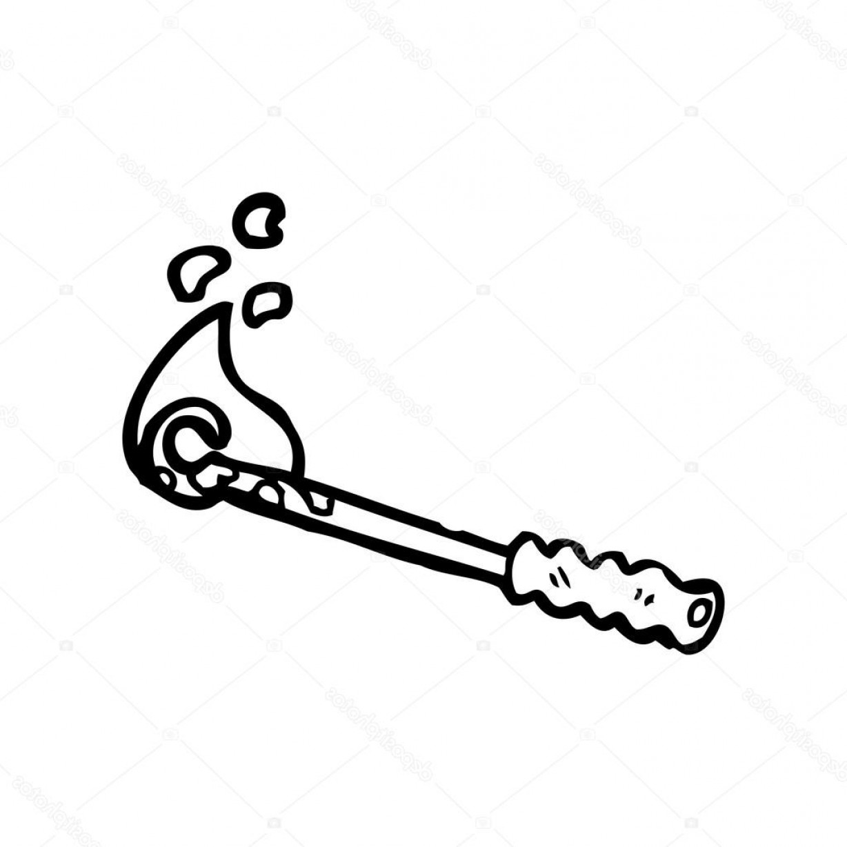 Stock Illustration Hot Branding Iron Cartoon.