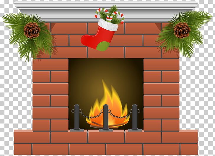 Fireplace Christmas Stockings PNG, Clipart, Brick, Chimney.