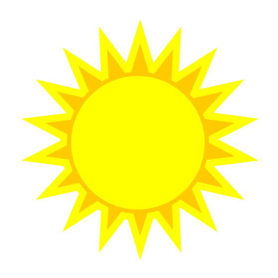 Bright Sun Clipart.