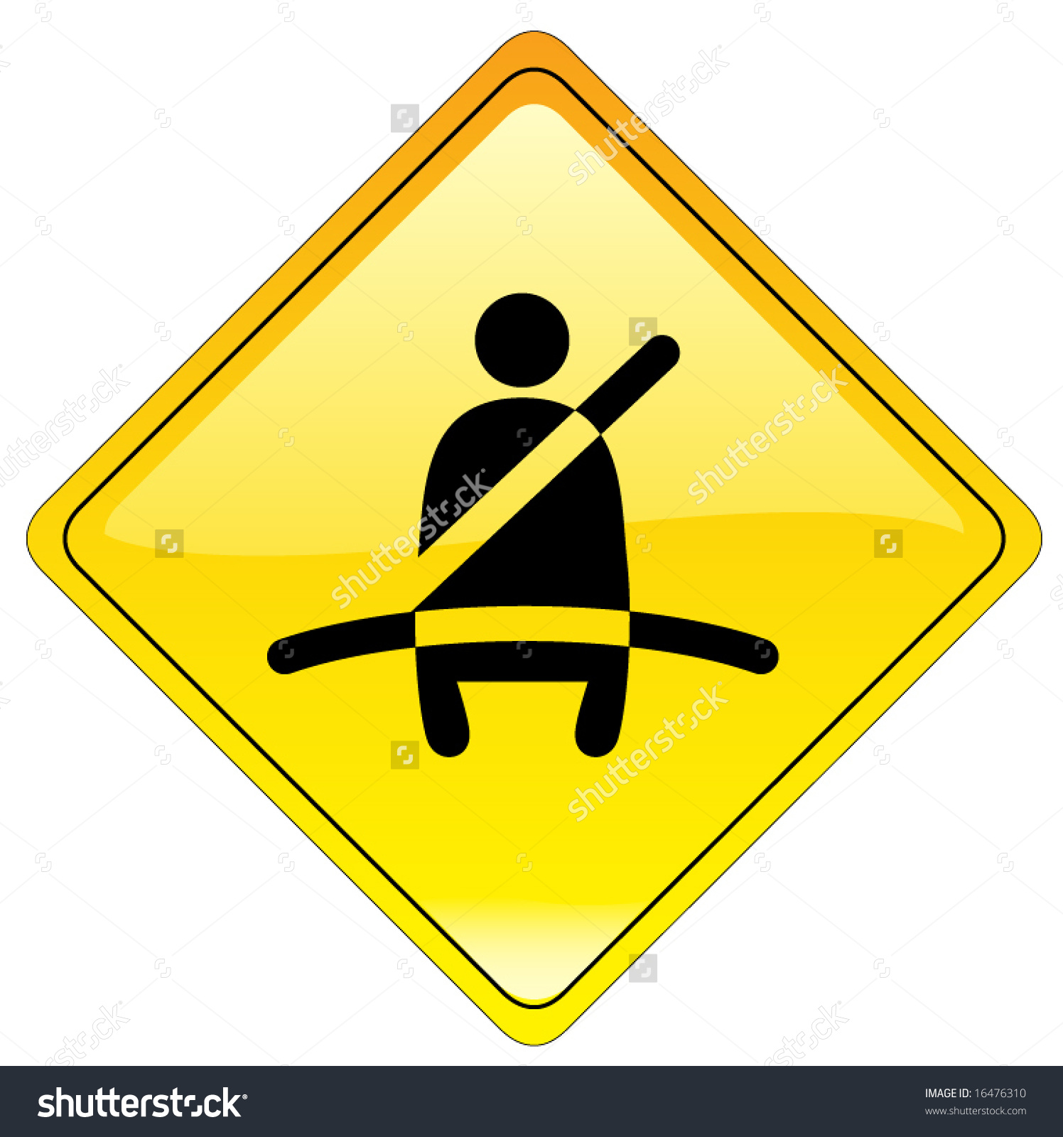 Mandatory Buckle Sign Available Jpeg Stock Vector 16476310.