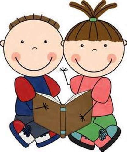 Buddy Reading Clipart.