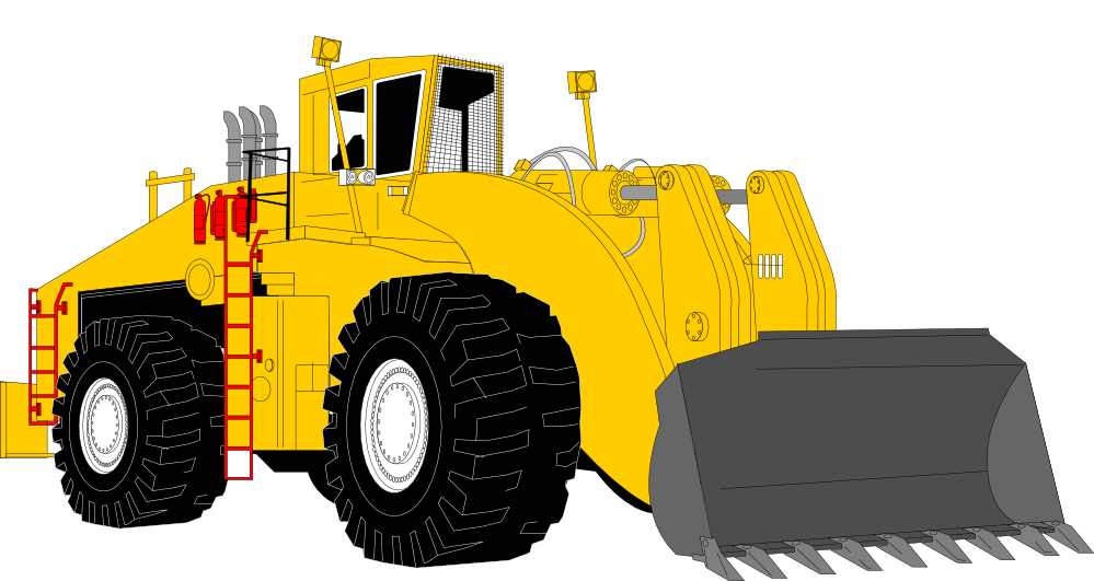 Bulldozer clip art.