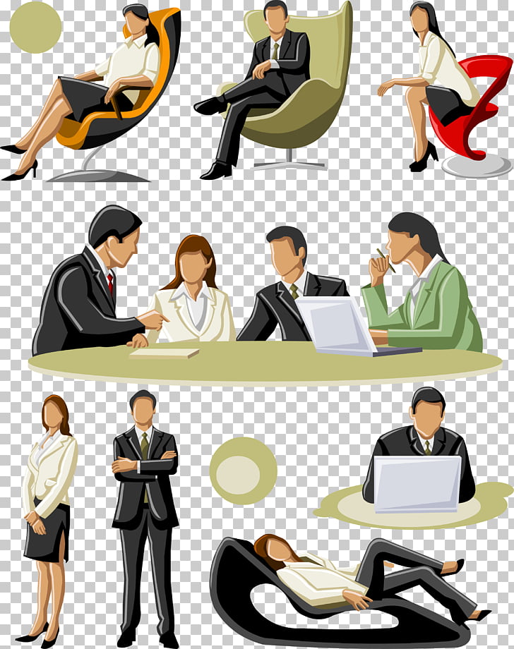 Businessperson , Business people talking PNG clipart.