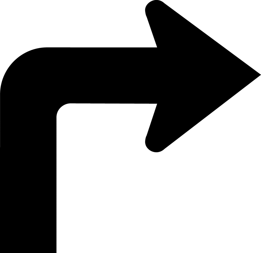 Arrows to show turning clipart.