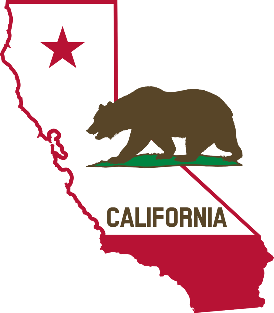 California Bear Map transparent PNG.