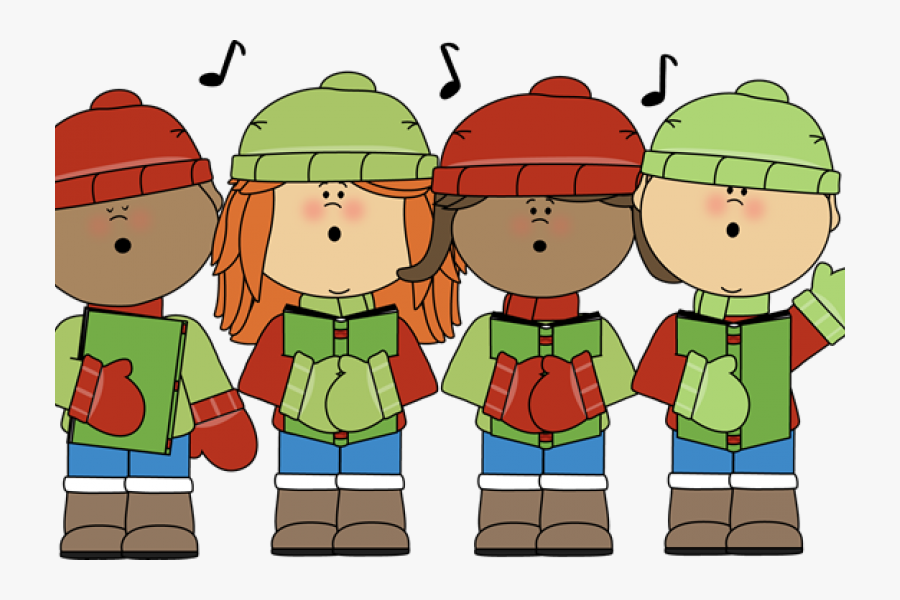 Children Caroling , Free Transparent Clipart.