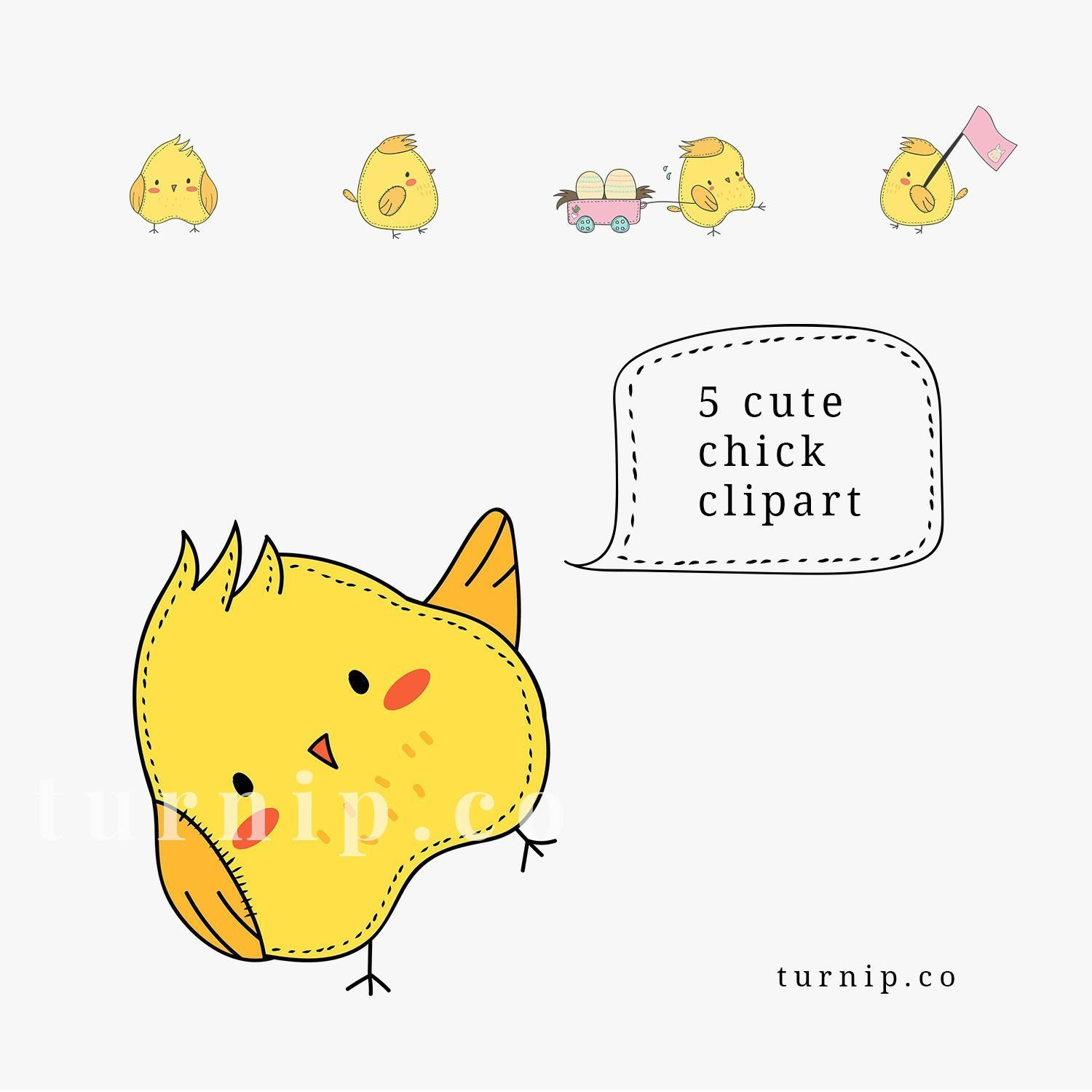 Cute Chick Clipart, Baby Chick Clipart, Easter Chick Clip Art, Yellow Chick  Clipart, Little Chick Clip Art, Commercial Use Clip Art.