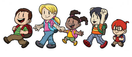 Children Walking Clipart (104+ images in Collection) Page 1.