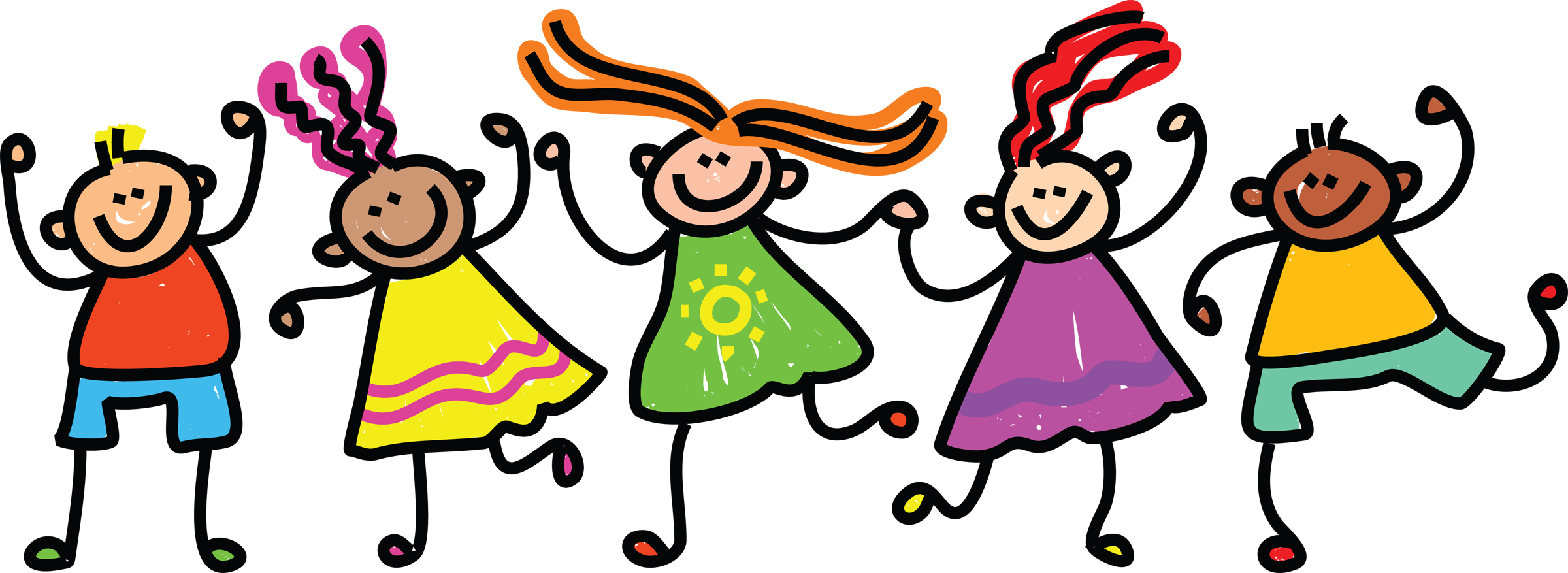 Kids dance clip art.