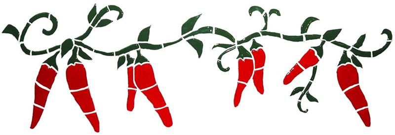 Chili pepper border clipart 2.