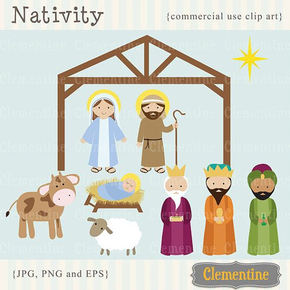 Christmas clip art images, Nativity clip art, Christian clip art.