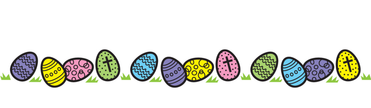 Easter eggs clipart christian.