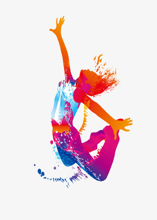 Active Colorful Girls, Dance Studio, Dance, Color Girl PNG.