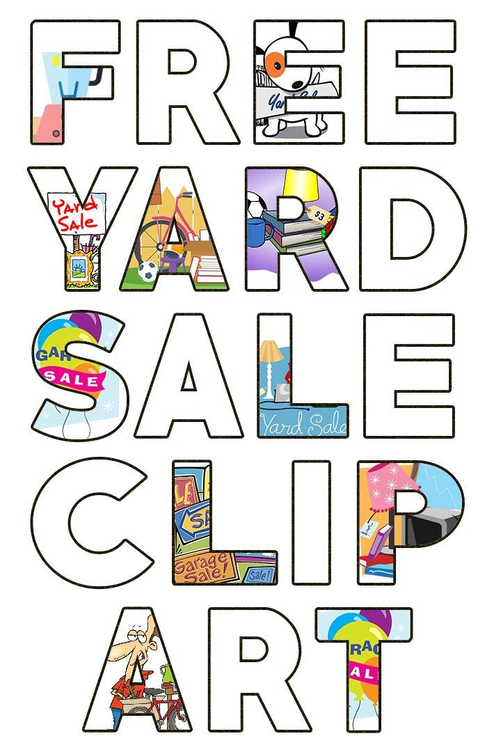 Free Garage Sale Images & Yard Sale Clipart.