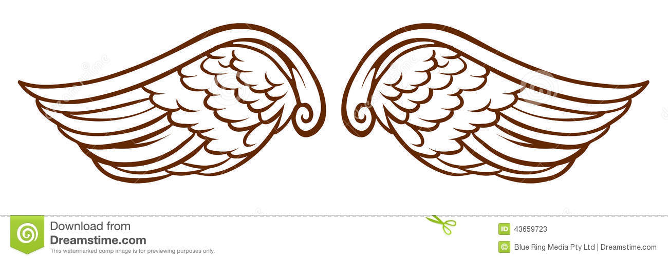 Wings Clipart Tattoo Art.