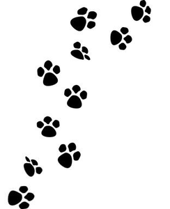 Dog Prints Paw Bones Microsoft Clipart.