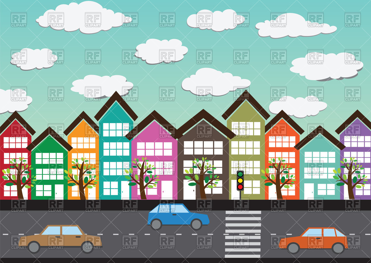 Town Street Clipart.