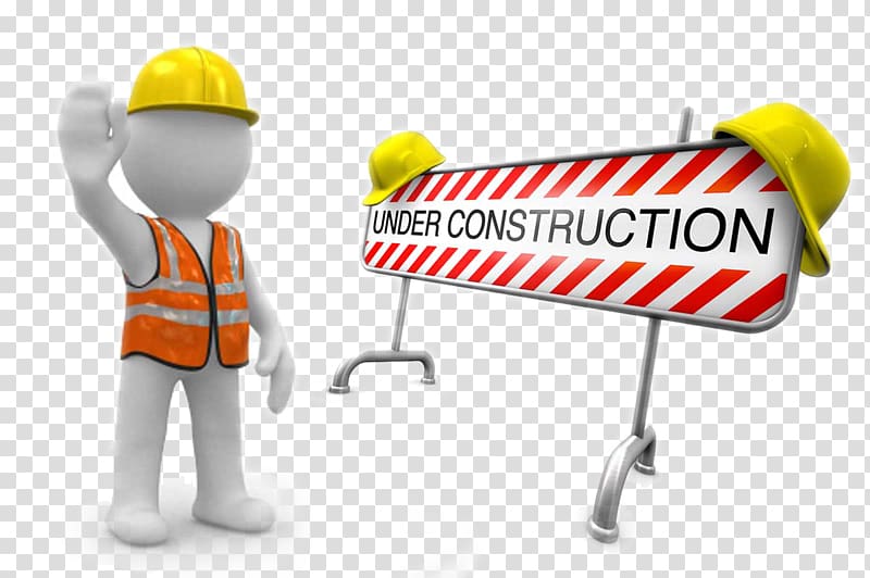 Under construction transparent background PNG clipart.