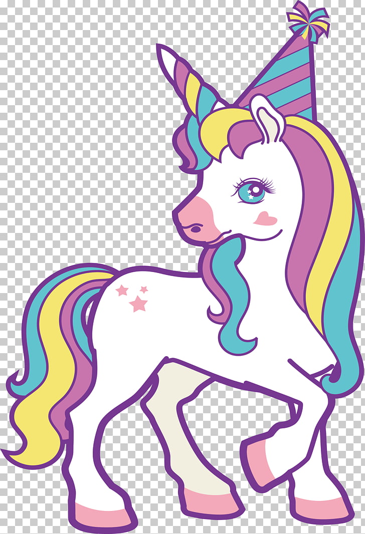 Unicorn , A unicorn turned around, illustration of white and.