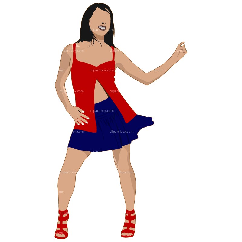 CLIPART GIRL DANCING.