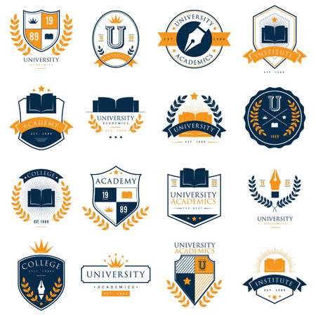 11,336 University Logo Stock Vector Illustration And Royalty Free.