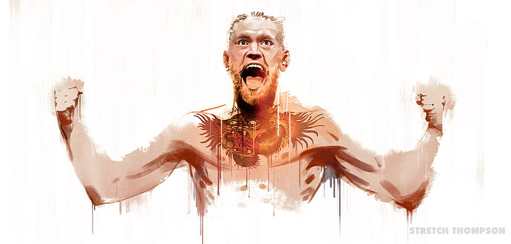 HD wallpaper: Conor McGregor clip art, UFC, men, people, one.