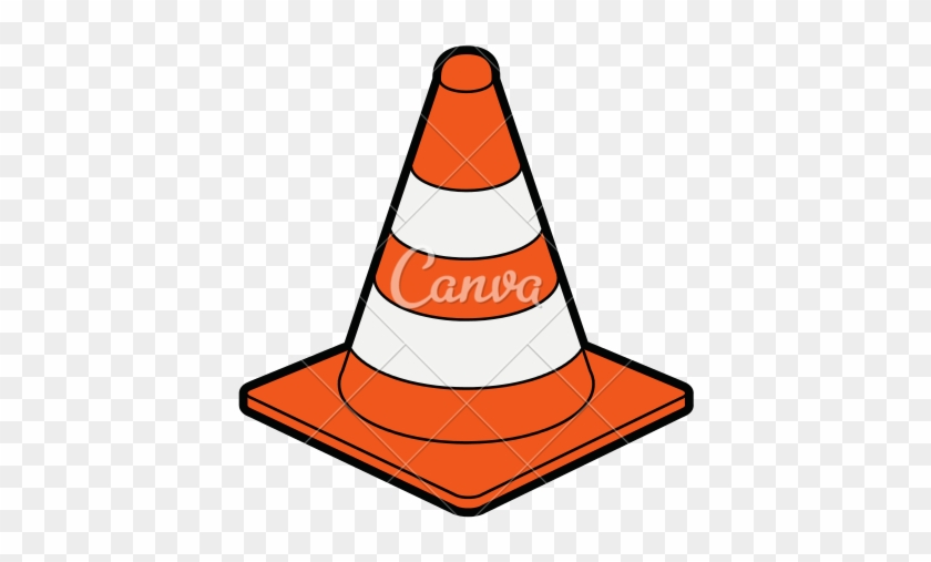 Traffic Cone Under Construction Icon.