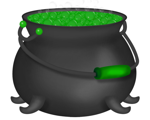 Halloween Green Witch Cauldron Clipart in 2019.