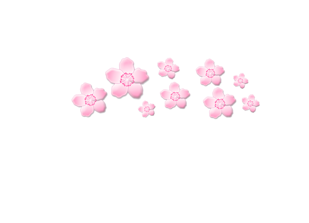 freetouse cute png sakura flower pink crown.