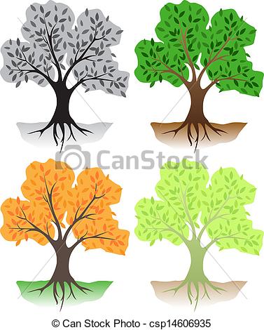 Deciduous tree clipart.