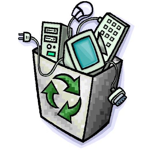 Non biodegradable materials clipart.