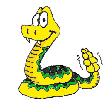 Diamondback Rattlesnake Clipart.