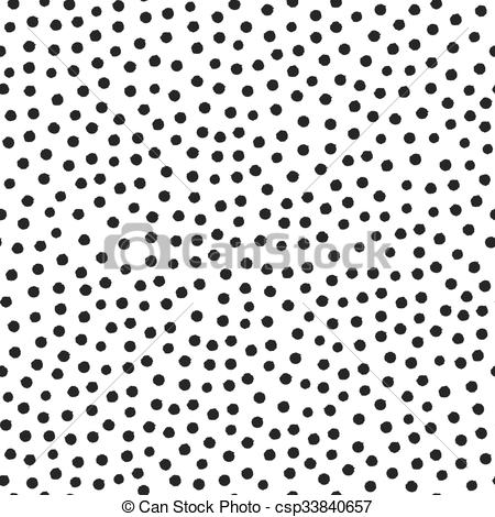 Vector seamless pattern. Hand drawn dot texture..