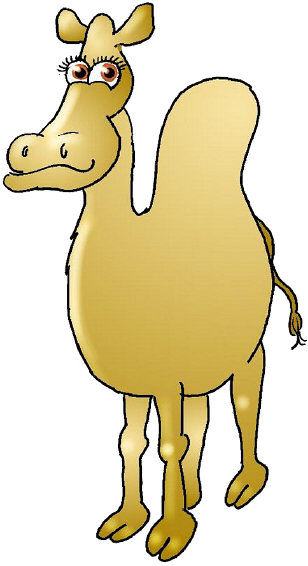 Dromedary clipart.