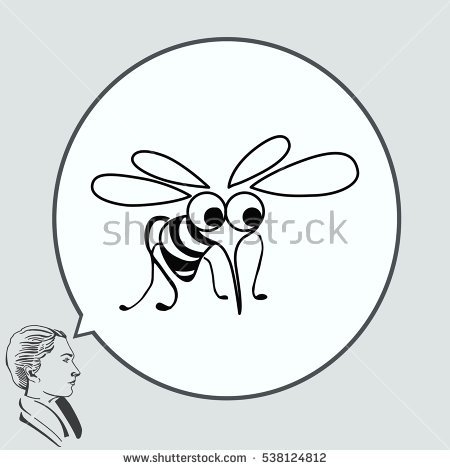 Mosquito Icon Leech Icon Wasp Icon Stock Vector 525372760.