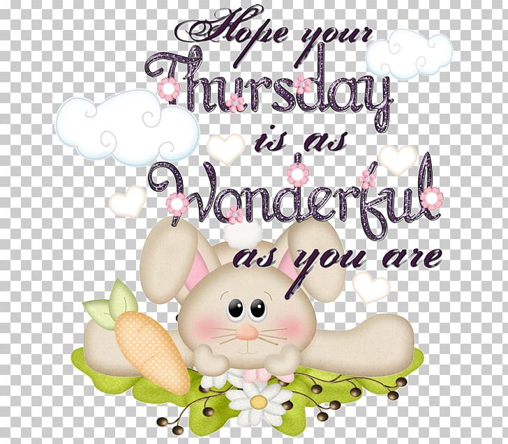 Greeting Morning Thursday Rabbit PNG, Clipart, Easter.