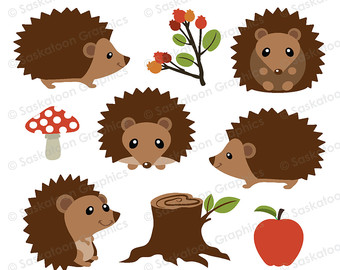 Hedgehog clipart.