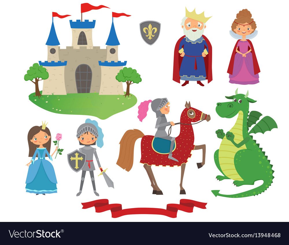 Set of fairy tale character.