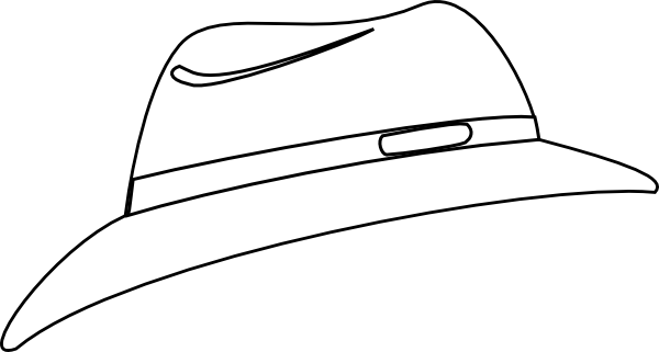 White Fedora Clip Art at Clker.com.