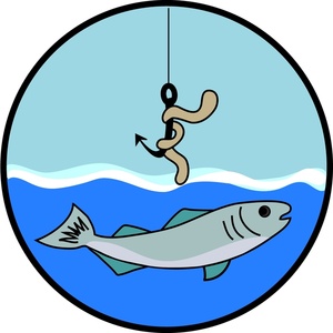 Woman Fishing Clipart.