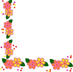 Hawaiian Flower Clip Art Borders.